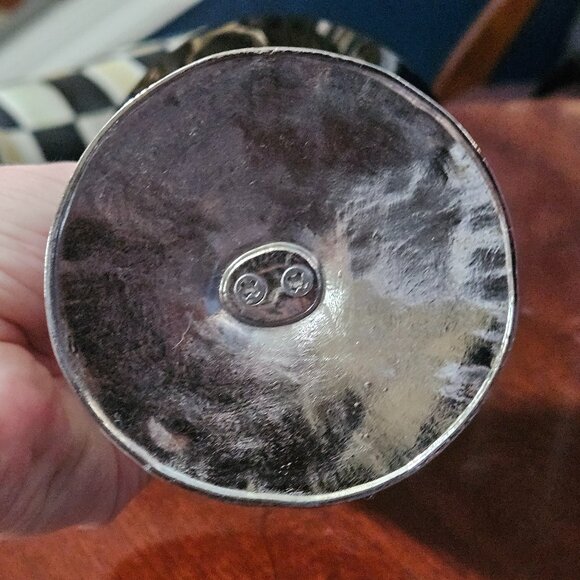 HALLOWEEN FALL METAL SCARY SKELETON HAND BLACK MARTINI WINE BAR GLASS GOBLET - Picture 8 of 9